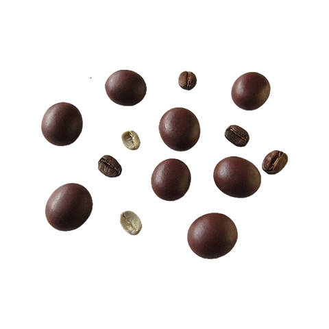 Roasted coffee beans covered with 55% chocolate - 150g