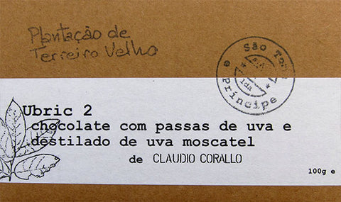 SOLD OUT - UBRIC #2, Chocolate 70% with raisins in white muscat distillate - 100g